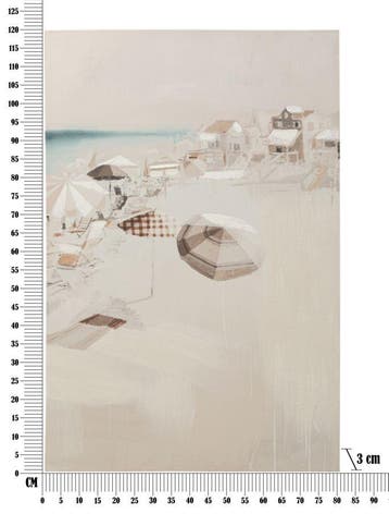 WANDBEDRUKKING/SCHILDEREN STRAND -B- CM 80X3X120 -, Ophalen of Verzenden, Nieuw