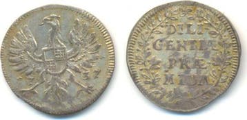 Schulpraemie 1737 Brandenburg-ansbach: Karl Wilh Friedric..., Verzenden