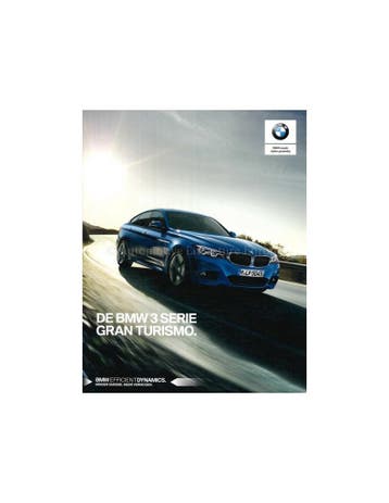 2018 BMW 3 SERIE GRAN TURISMO BROCHURE NEDERLANDS, Nieuw, BMW, Author