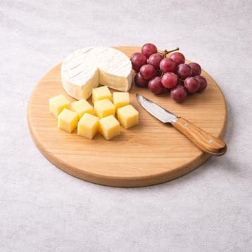 HOCHO Snijplank Kubo – Eikenhout – Ø 220x15 mm – Tijd, Ophalen of Verzenden, Nieuw