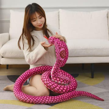 Pluche Cobra Slang Knuffel - Verkrijgbaar in 80, 170 & 240cm