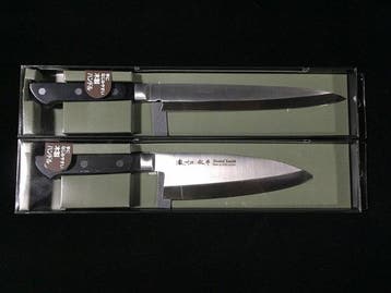 Signed Masamune / Set of 2 / Yanagiba, Deba - Keukenmes -