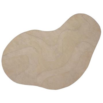 WOOOD Essentials Alya vloerkleed organisch melk 170x240 cm, Nieuw