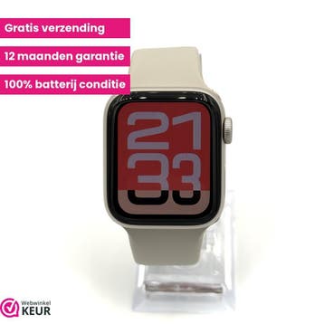 Apple Watch SE 40mm starlight | 100% batterij | Garantie, Sieraden, Tassen en Uiterlijk, Stressniveau, Verzenden, IOS, Zo goed als nieuw