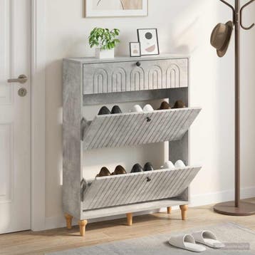 vidaXL Schoenenkast ALKMAAR 78 x 24 x 103 cm Bewerkt hout, Verzenden, Nieuw
