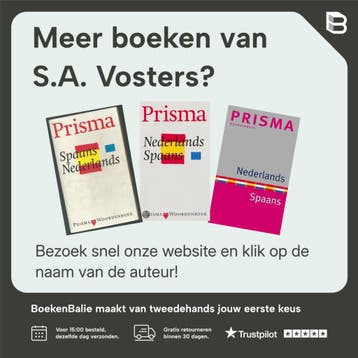 Prisma woordenboek / Nederlands-Spaans / Prisma, Boeken, Verzenden, Gelezen, S.A. Vosters