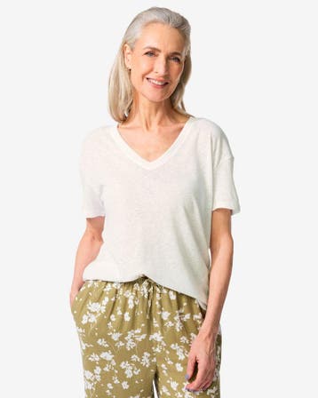 HEMA Dames T-shirt Evie wit, Verzenden, Nieuw