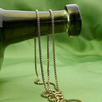 Gouden venetiaanse schakelketting; 14 karaat; 56 cm, Ophalen of Verzenden, Gebruikt, Goud, Goud