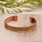 Koperen gezondheids-klemarmband met 2 magneten, Ophalen of Verzenden, Nieuw
