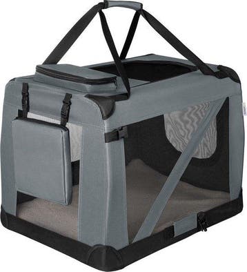 2dekans | Juskys – Lassie Hondentransportbox – 60 x 42 x 44, Dieren en Toebehoren, Ophalen of Verzenden, Zo goed als nieuw