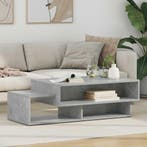 Salontafel Beton Grijs 105 x 50 x 32,5 cm Bewerkt hout, Verzenden, Nieuw