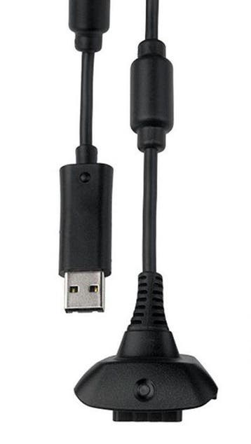 Play & Charge Kabel voor Xbox 360 - Zwart, Spelcomputers en Games, Verzenden, Zo goed als nieuw