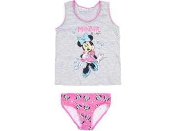 Meisjes ondergoedset - Minnie Mouse - Grijs/Roze, Verzenden, Nieuw