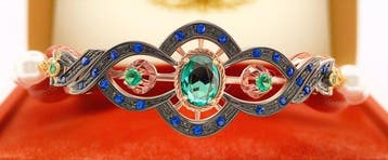 Zonder minimumprijs - Armband - 9 kt. Roségoud, Zilver, Nieuw