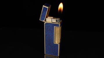 Dunhill - Lapis Lazuli Pattern Rollagas Lighter - Aansteker, Verzamelen, Nieuw