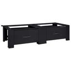 vidaXL Wasmachine Pedestal 2 pcs Zwart 127 x 54,5 x 32,5 cm, Witgoed en Apparatuur, Wasmachines, Verzenden, Nieuw