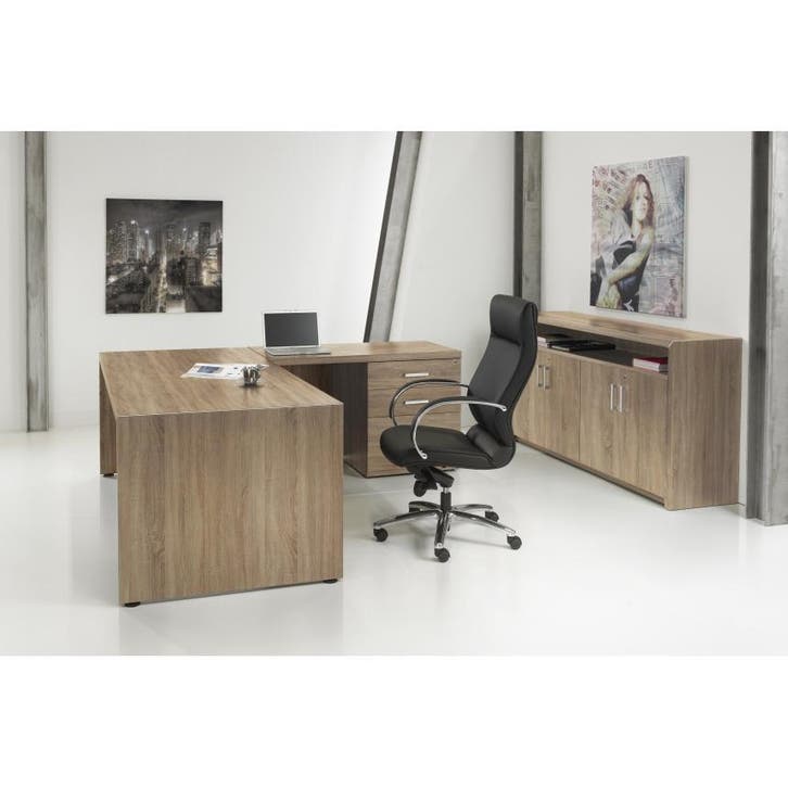 Manager Hoekbureau (210 x 210) - Gratis levering!, Huis en Inrichting, Bureaus, Nieuw, Ophalen of Verzenden