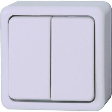 KOPP - Serieschakelaar - Standard - Opbouw - Dubbel, Ophalen of Verzenden, Nieuw