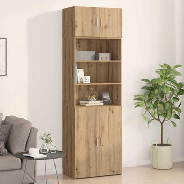 vidaXL Wandkast artisanaal eikenkleurig 70 x 42.5 x 40 cm, Minder dan 50 cm, Verzenden, Nieuw, Minder dan 100 cm