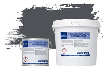 Wixx 2K Epoxy AQ 750 Betoncoating RAL 7015 | Leigrijs, Verzenden, Nieuw, Grijs, Verf