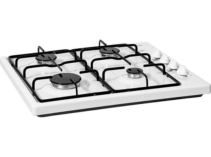 Etna - Gas Kookplaat - Wit, Witgoed en Apparatuur, Kookplaten, Gas, Nieuw, 4 kookzones, Verzenden