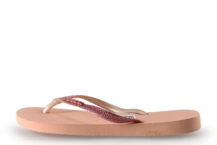 Havaianas Slippers in maat 35 Roze, Kleding | Dames, Schoenen, Overige kleuren, Zo goed als nieuw, Slippers, Verzenden