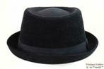Porkpie hoed Hawkins ribfluweel zwart maat 57 en 59 nieuw, Ophalen of Verzenden, Nieuw, Hawkins, Hoed