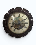 Wandklok Victoriaans - Mahonie - 1850-1900