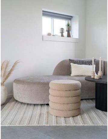 2dekans | Vloerkleed Ivoor - Wol - 230x160x1cm - Vloerkleed, Ophalen of Verzenden, Zo goed als nieuw