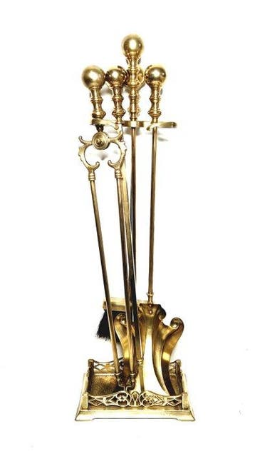 Openhaard accessoire - Messing - Haardstel