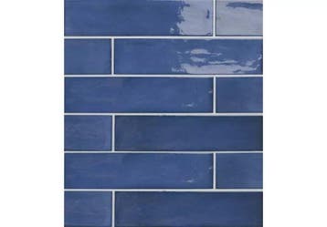 Wandtegel Blauw 7,5x30cm (Muurtegels, Afbouwmaterialen), Nieuw, 20 tot 40 cm, 10 m² of meer, Wandtegels