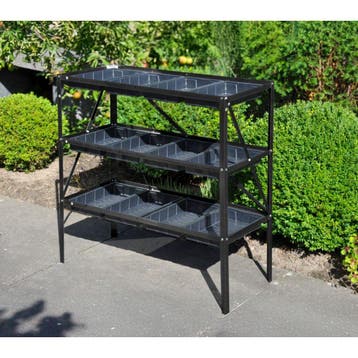 Royal Well Grow Rack 12 kweekrek/tafel - zwart, Tuin en Terras, Kweekspullen, Verzenden, Nieuw
