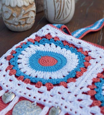 Haakpatroon Ibizatas met granny squares - zomerse boho sch, Ophalen of Verzenden, Nieuw