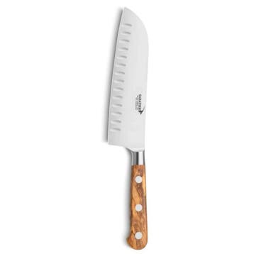 Déglon Sabatier Santokumes 18 cm met olijfhouten heft, Ophalen of Verzenden, Nieuw, Hout