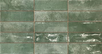 Wandtegel Groen 31x60cm (Muurtegels, Muur- en plafondtegels), 60 cm of meer, Nieuw, Ophalen of Verzenden, 10 m² of meer