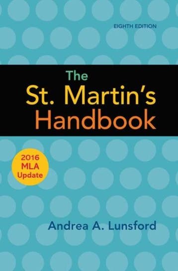 The St. Martins Handbook with 2016 MLA update 9781319120252, Zo goed als nieuw