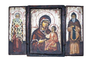 Icoon - Moeder Gods van Smolensk - Hout