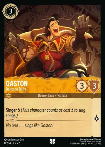 [8/204][S2] - GASTON - Baritone Bully ENG NON-FOIL [M/NM], Verzenden, Nieuw