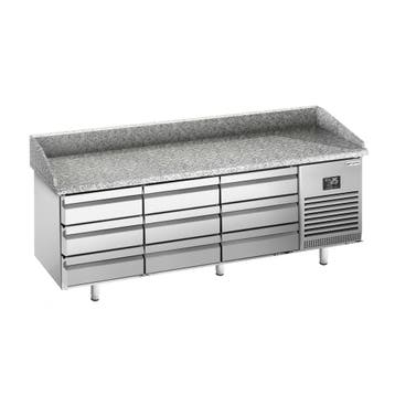 GGM Gastro | Pizzawerkbank PREMIUM PLUS - 1980x700mm - met |, Verzenden, Nieuw in verpakking, RVS Meubilair