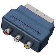 Scart blokje, adapter voor rood/geel/wit, voor Wii, PS3,, Ophalen of Verzenden, Zo goed als nieuw