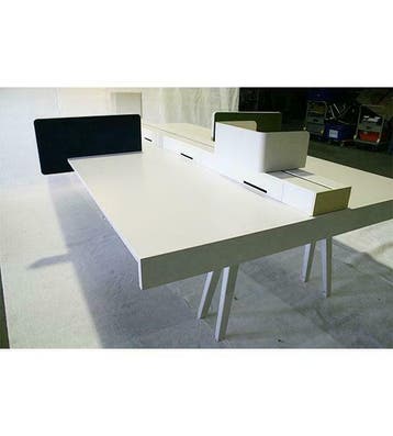 te koop Vitra Joyn werkplek opstelling wit | Ocazu.nl, Overige plaatsen, Ophalen of Verzenden, Gebruikt, Tafel