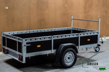 NIEUW VDM Enkelasser aanhanger 750KG 258x132 cm, Ophalen, Nieuw