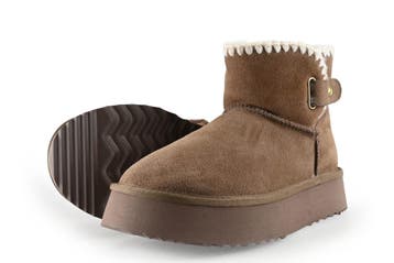 Manfield Snowboots in maat 36 Cognac, Overige kleuren, Verzenden, Snowboots, Zo goed als nieuw