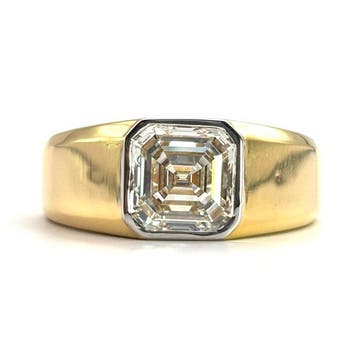 Ring - 14 karaat Geel goud - 5.00ct. tw. Diamant (Lab-grown), Nieuw
