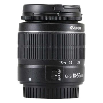 Canon EF-S 18-55mm f/3.5-5.6 III met garantie, Gebruikt, Canon, Ophalen of Verzenden, Standaardlens