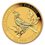 Gouden Bird of Paradise Manucodia 1 oz 2019 (5.000 oplage), Verzenden, Munten