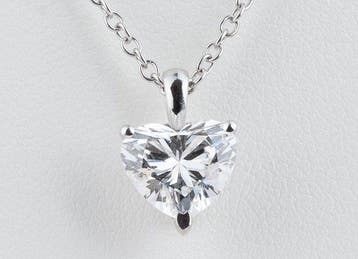 Ketting - 14 karaat Witgoud - 5.00ct. tw. Diamant