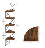 Wand Hoekplank 5 Niveaus, Verzenden, Nieuw