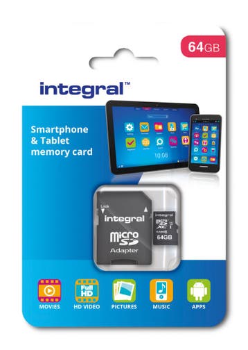 Integral Smartphone & Tablet microSDXC 64GB - 90MB/s UHS-..., Ophalen of Verzenden, Nieuw