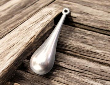 1 x DQ metaal hanger druppel antiek zilver kleur ca. 36 x..., Ophalen of Verzenden, Nieuw, Kraal